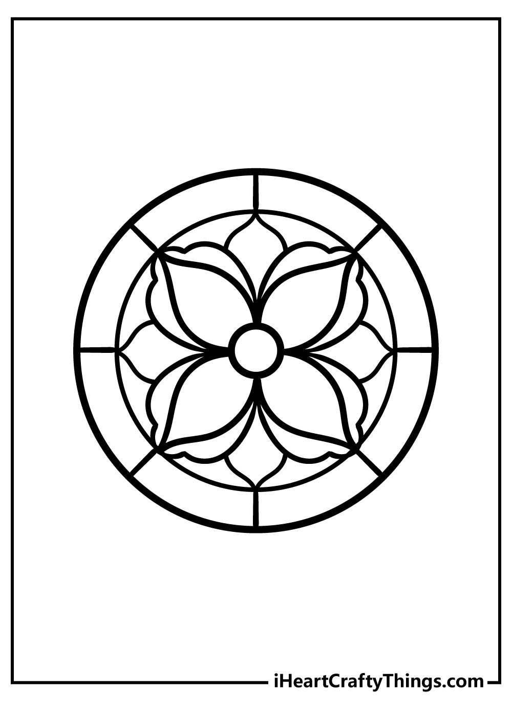 Printable Stained Glass Window Template