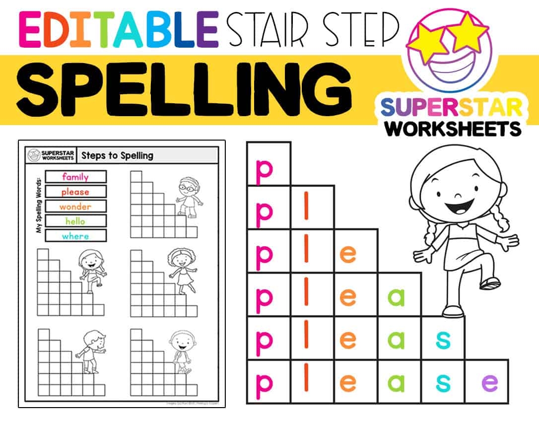 Printable Pyramid Spelling Template