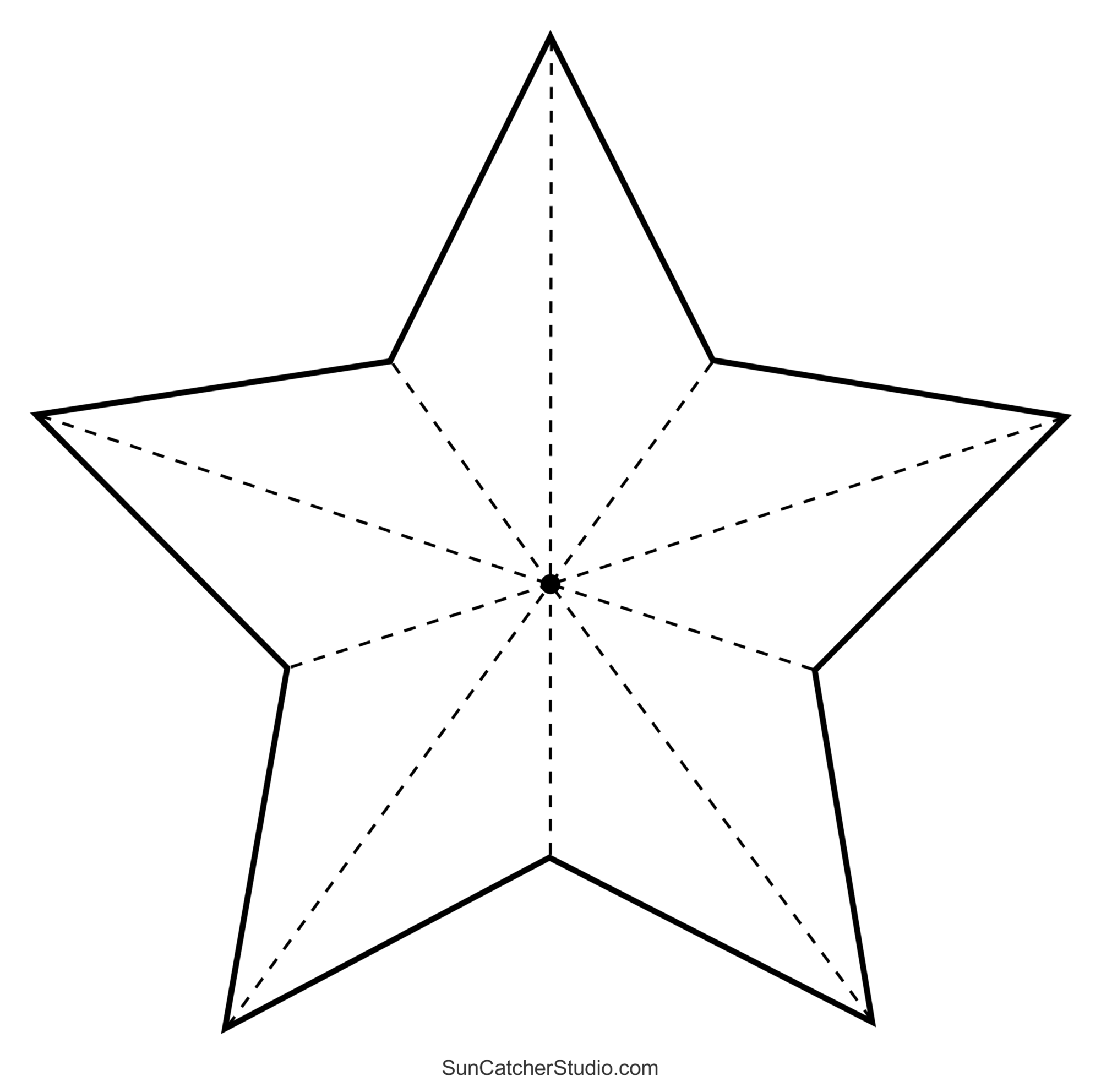 Printable Wooden Star Template