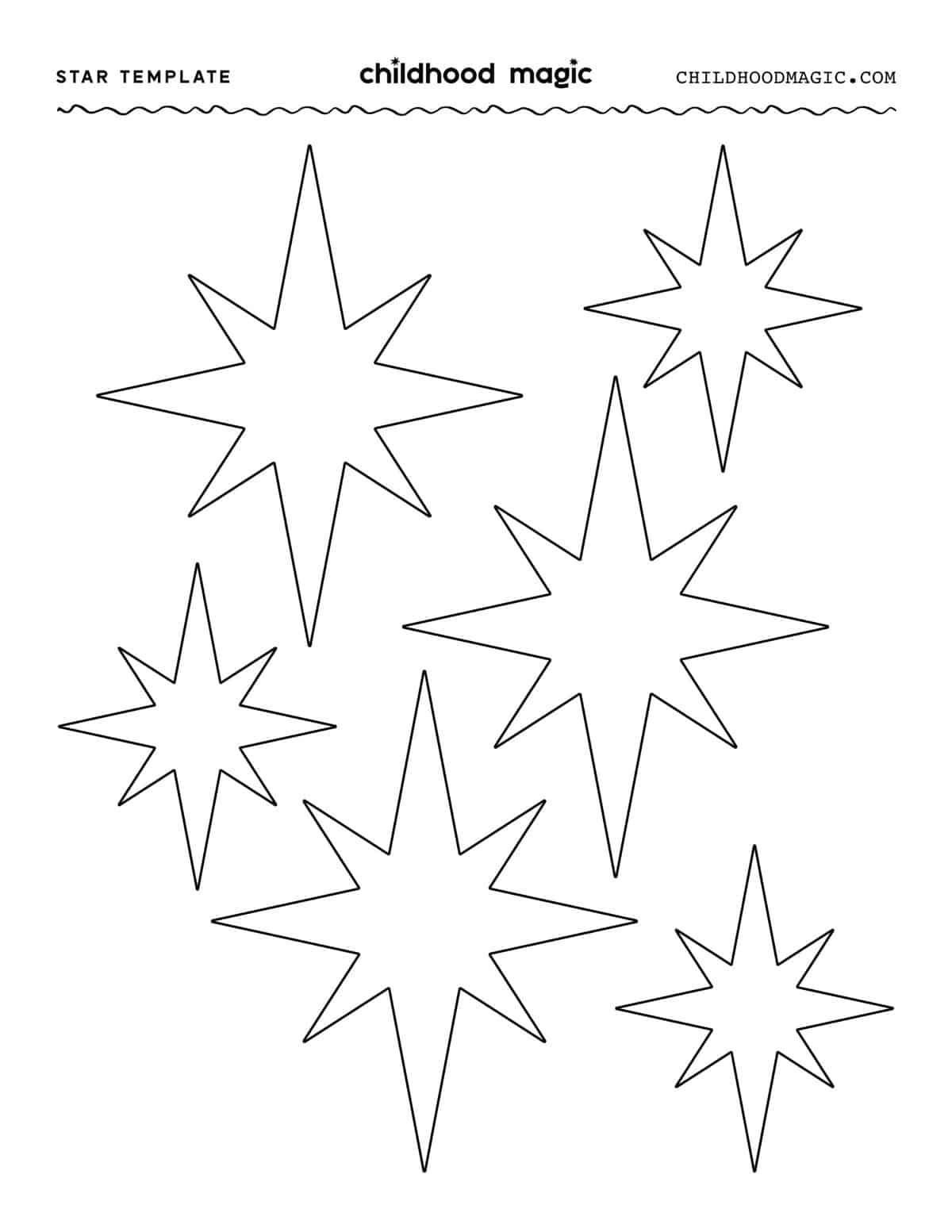 Star Template Printable Free