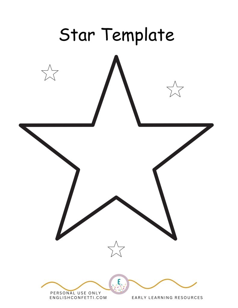 Large Star Template Printable