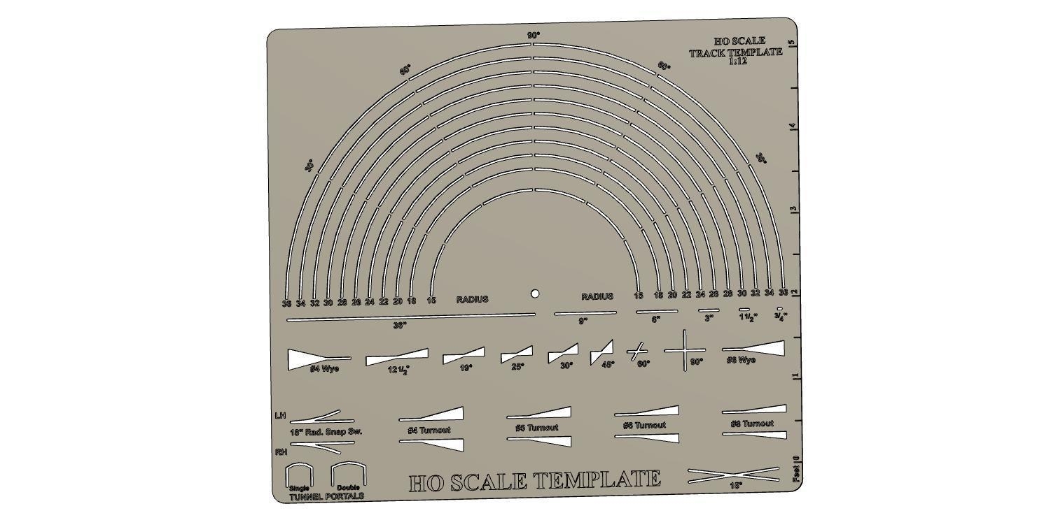 STL Datei HO Scale Track Template 1 12 Kostenlos 3D Druck Vorlage Zum Herunterladen Cults