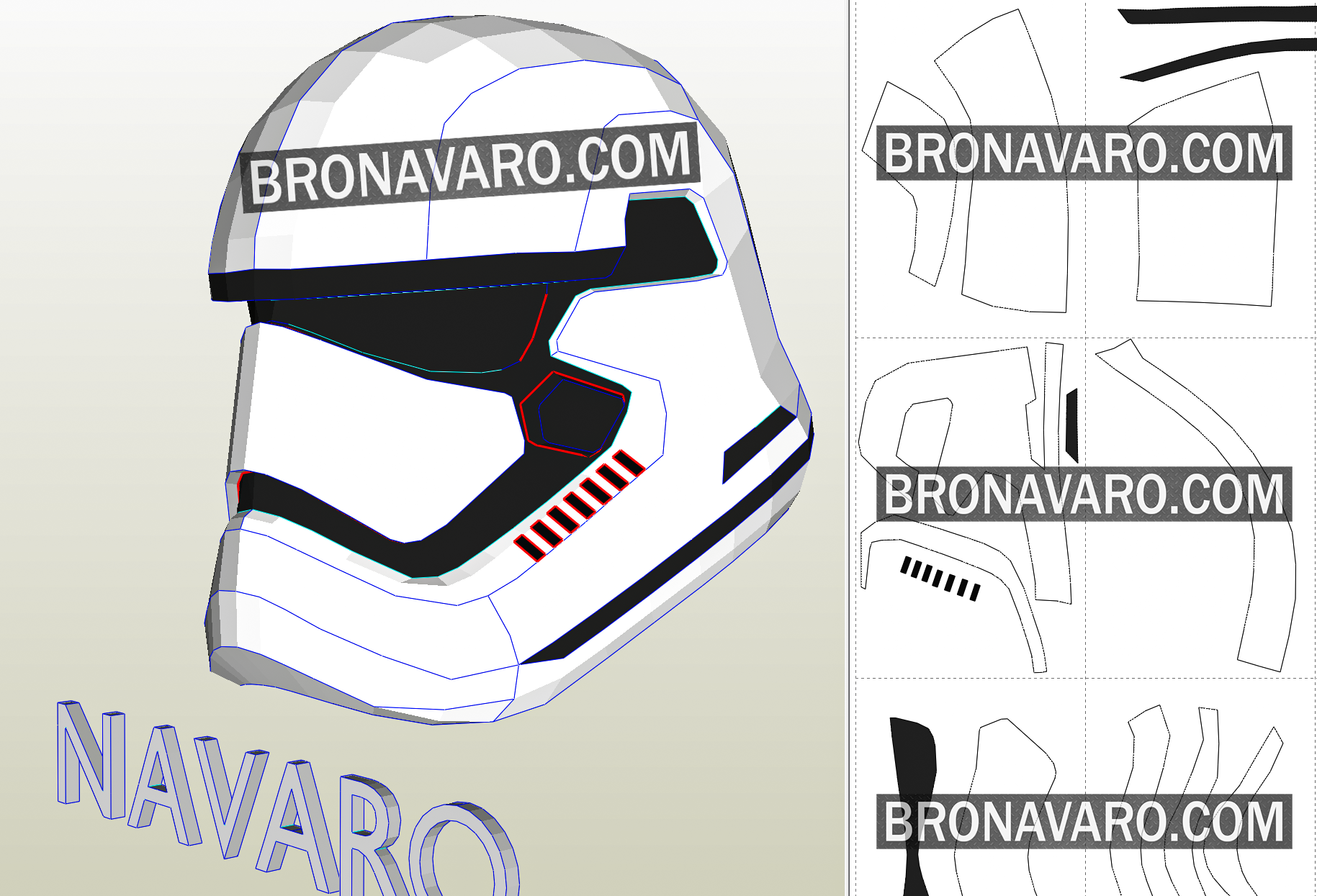 Stormtrooper Helmet Foam Template First Order Stormtrooper Pepakura Clone Trooper Helmet Foam Templates Stormtrooper Helmet Pattern Scout Trooper Foam T Stormtrooper Helmet Star Wars Helmet Clone Trooper Helmet