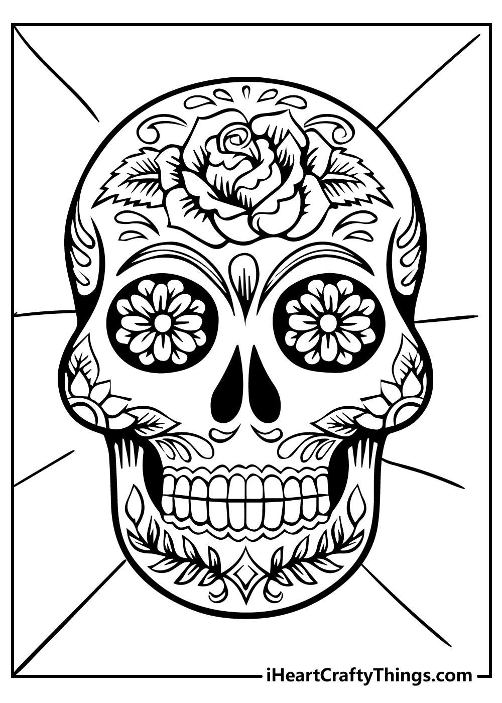 Sugar Skull Coloring Pages 100 Free Printables 