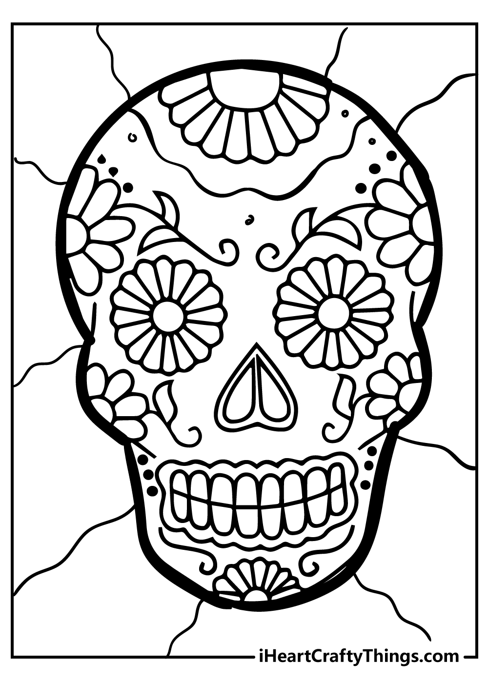 Sugar Skull Coloring Pages 100 Free Printables 