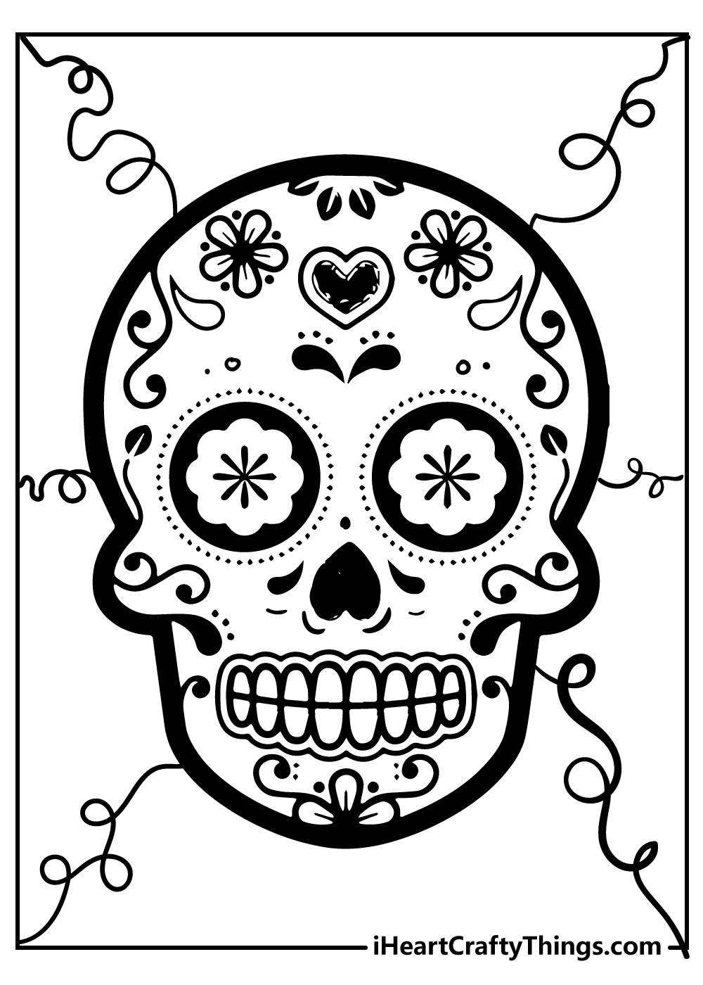 Sugar Skull Coloring Pages 100 Free Printables 