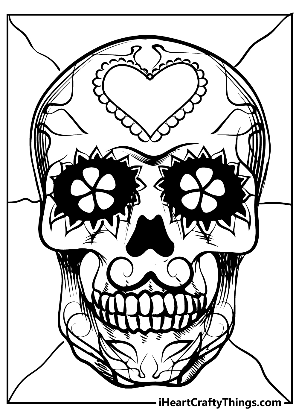 Sugar Skull Template Printable
