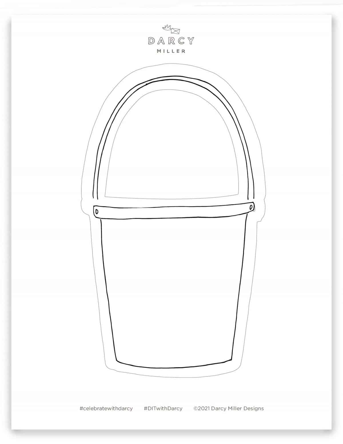 Printable Sand Bucket Template