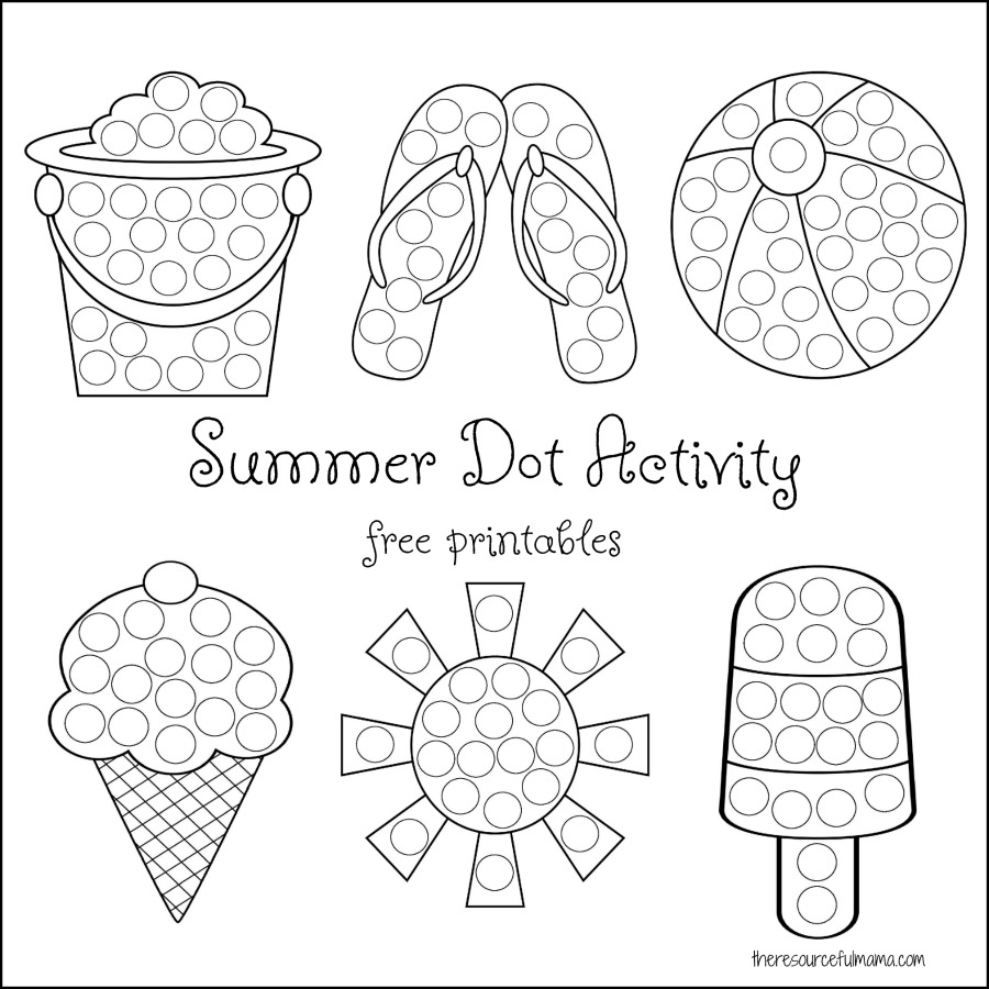 Free Printable Dot Painting Templates