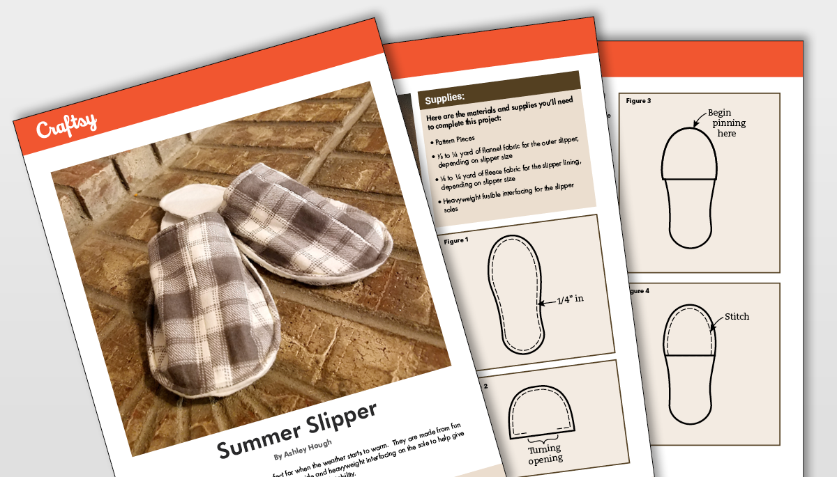 Free Template Printable Slipper Pattern