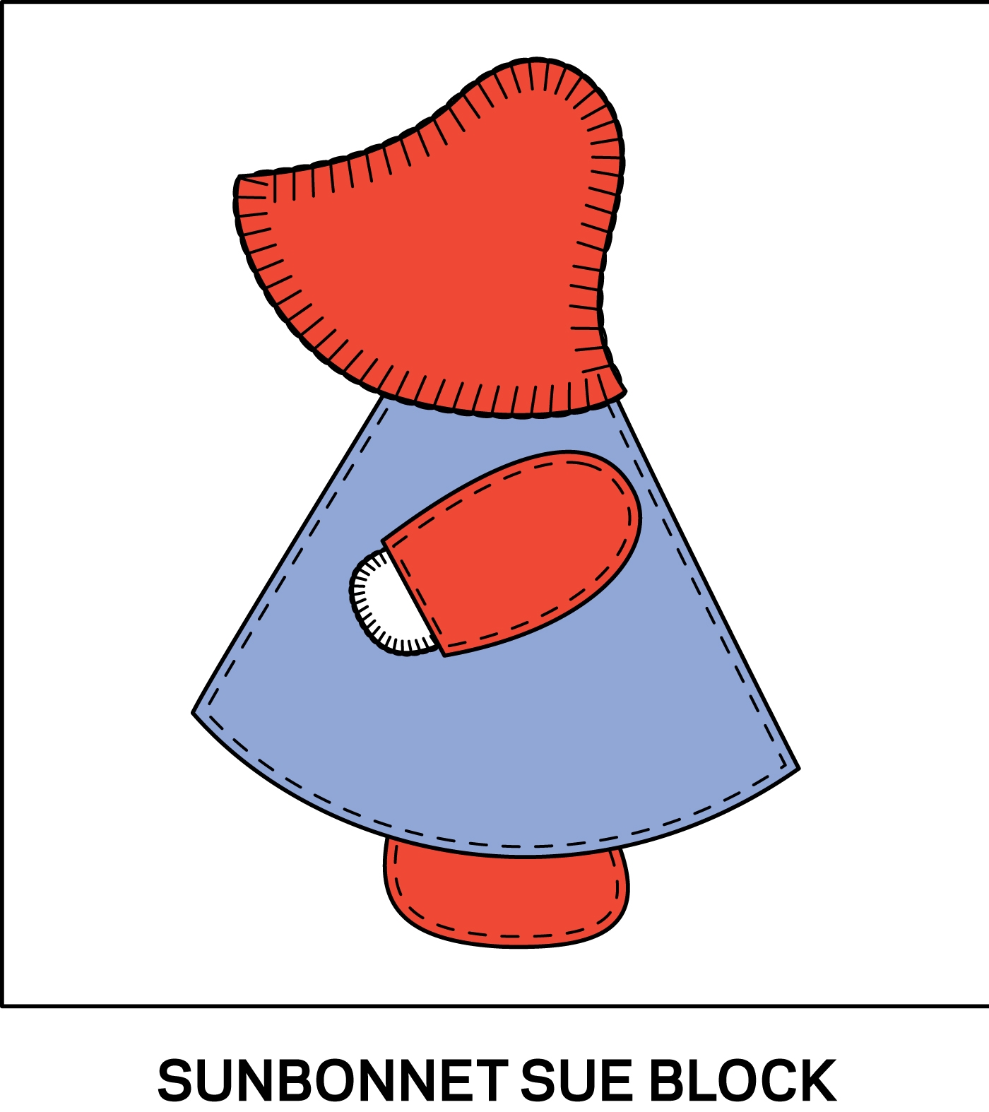 Sunbonnet Sue Quilt Block AllPeopleQuilt