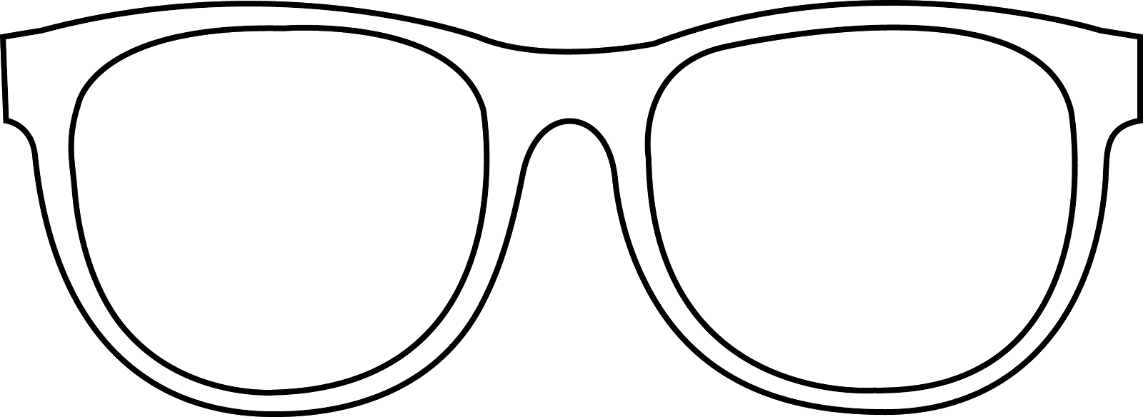 Sunglasses Drawing Template