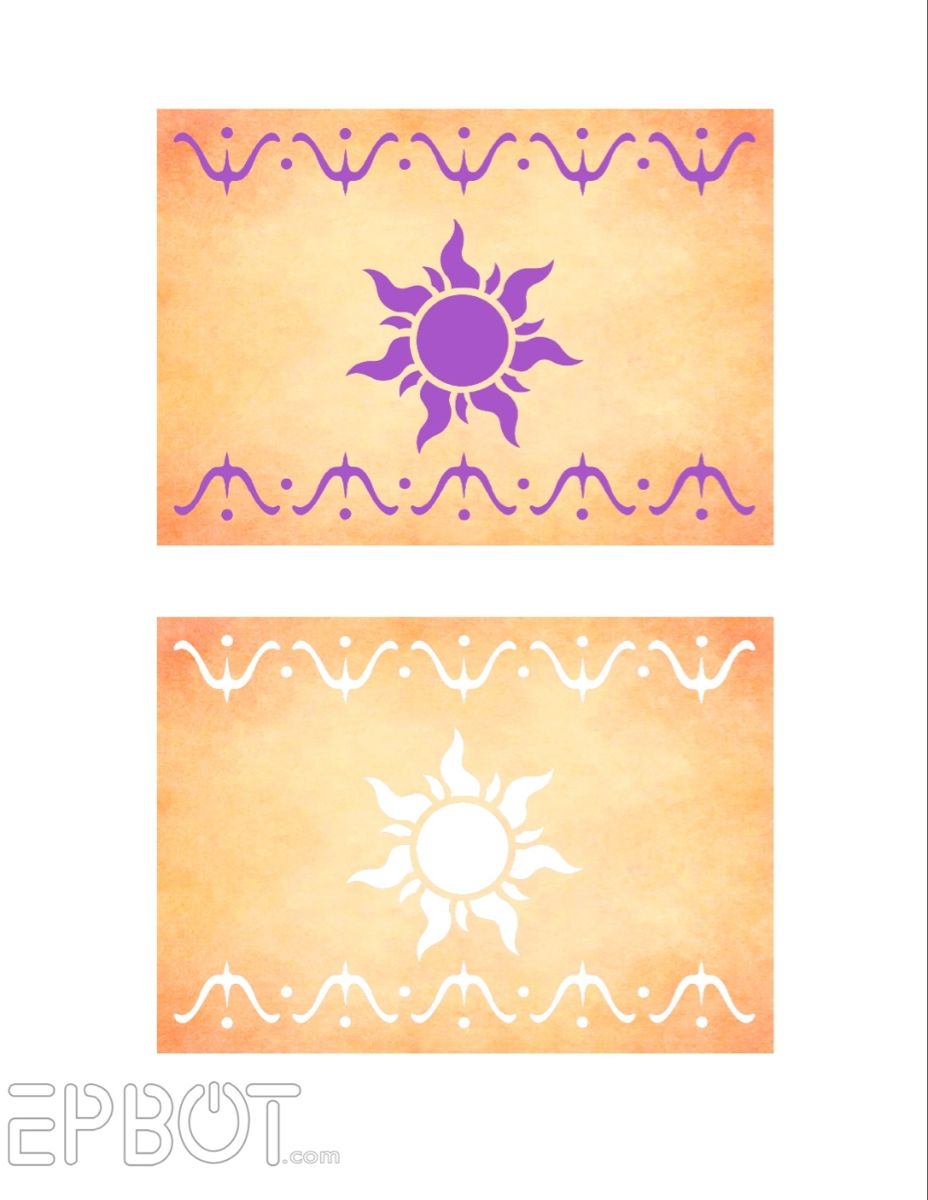 Printable Tangled Lantern Template