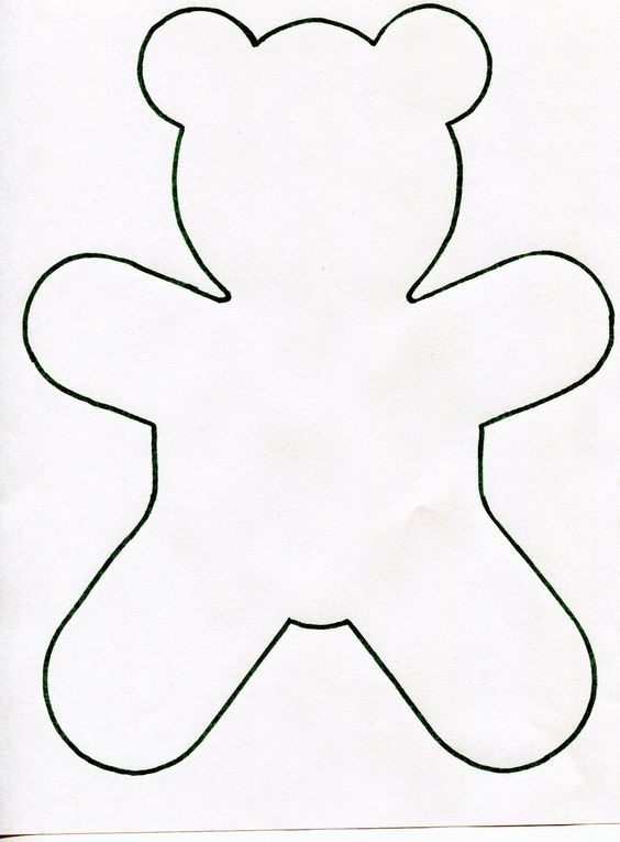 Teddy Bear Template To Print Templates Click On Picture And Then Copy And Save To Your Teddy Bear Template Teddy Bear Coloring Pages Bear Template