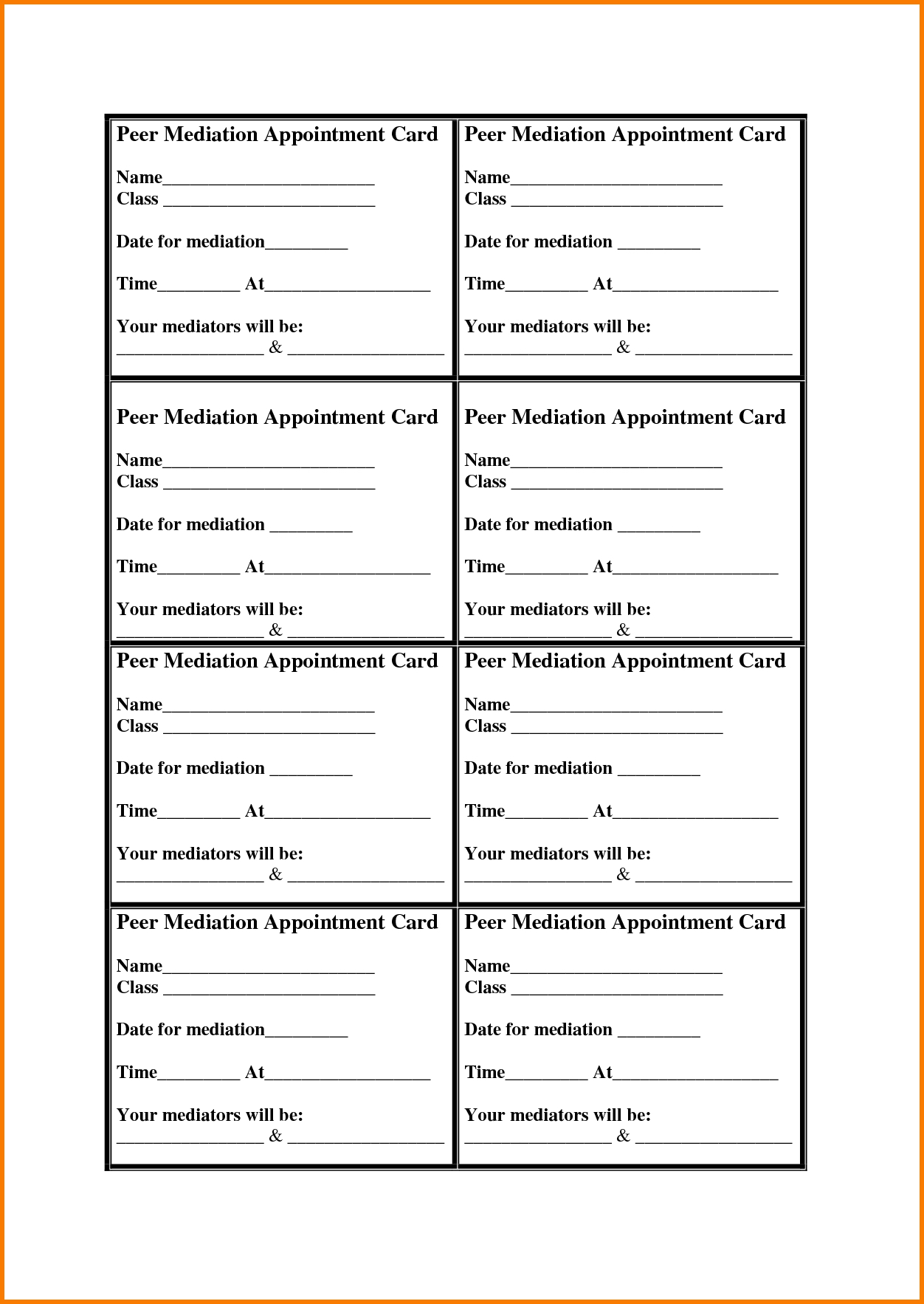 Template For Appointment Reminder