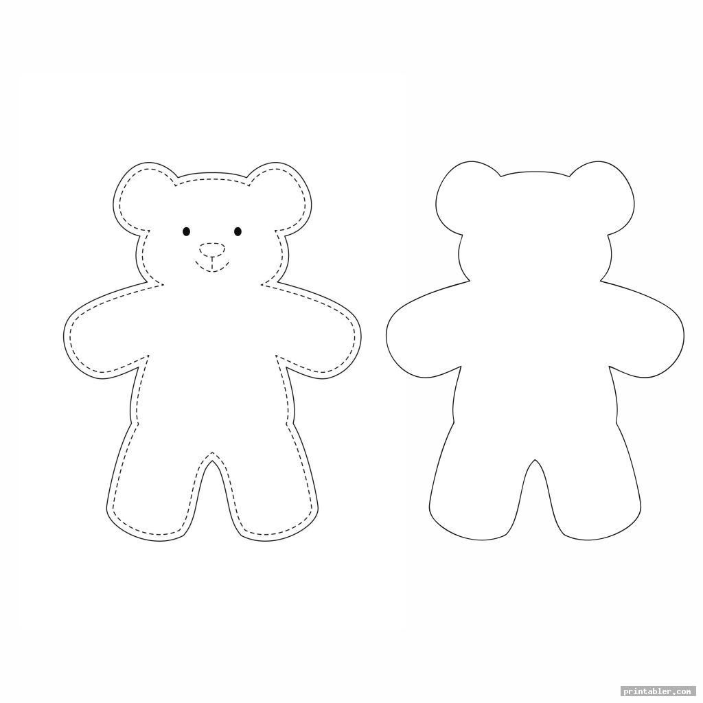 Teddy Bear Template Free Printable