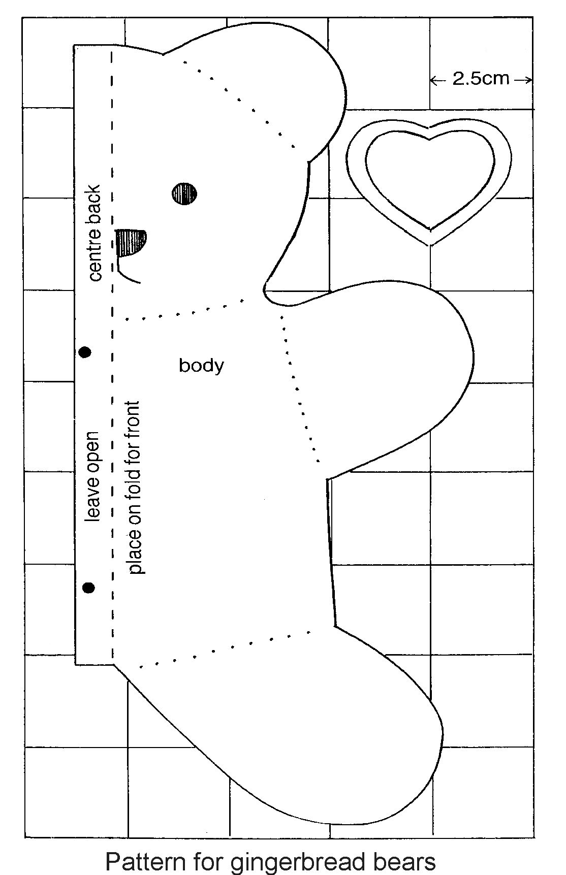 Template Free Printable Memory Teddy Bear Pattern
