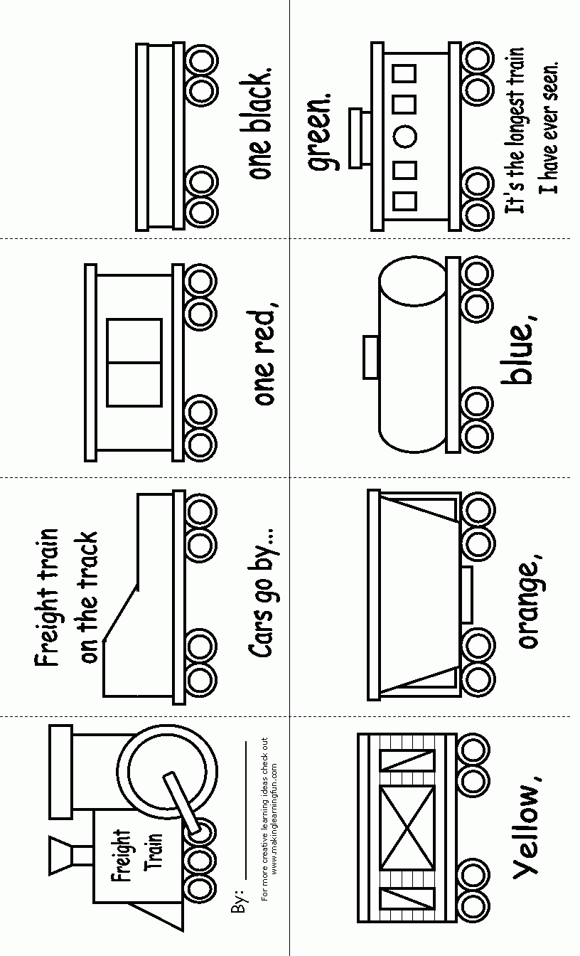 Simple Train Template Printable