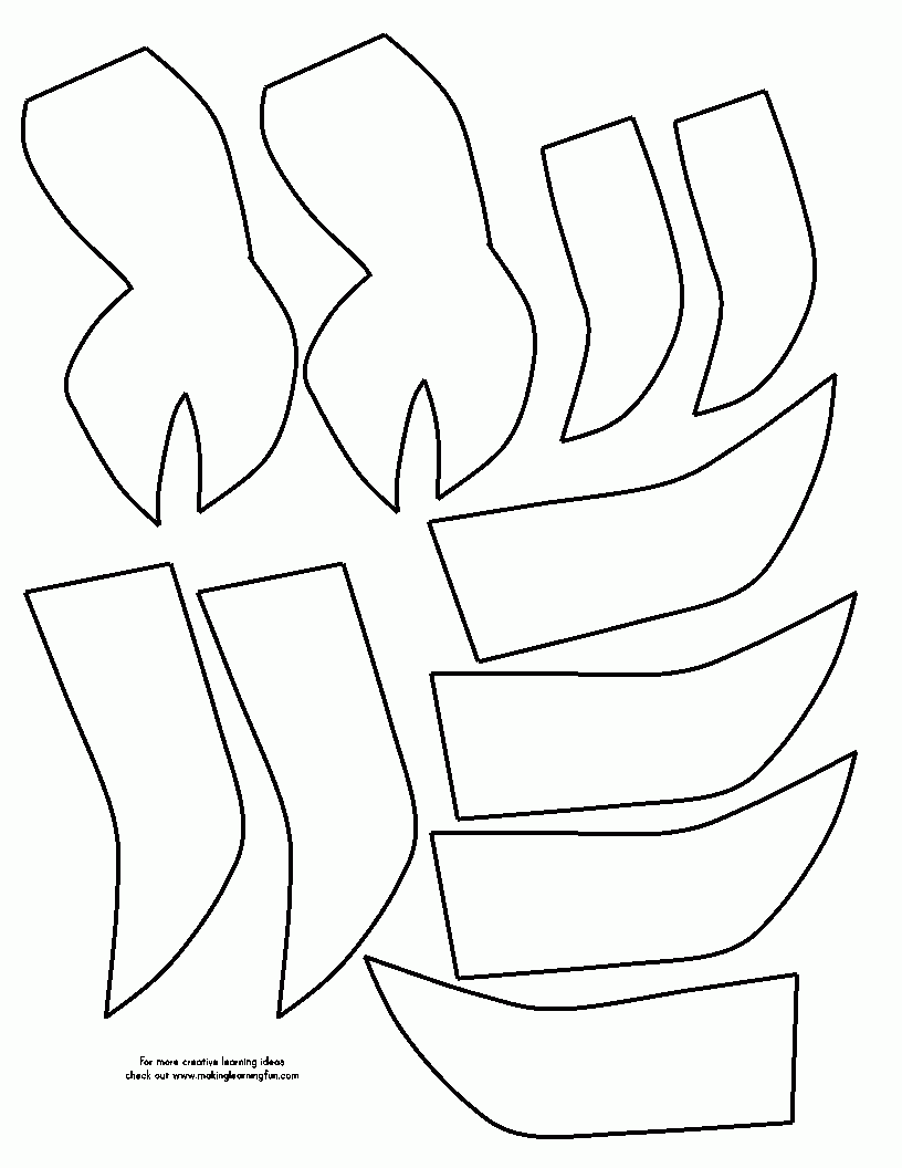 Printable Crab Claw Template