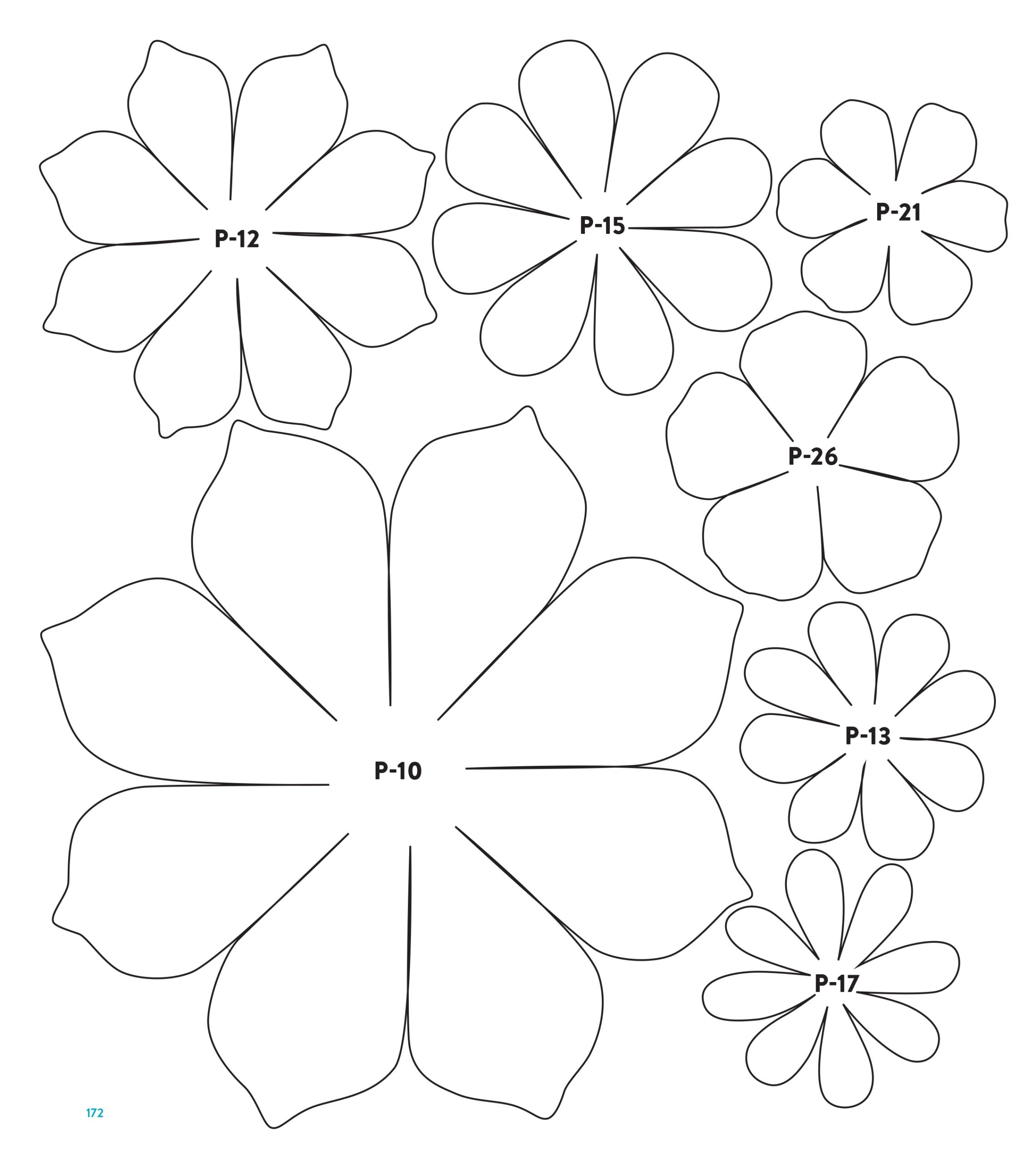 3D Flower Template Printable