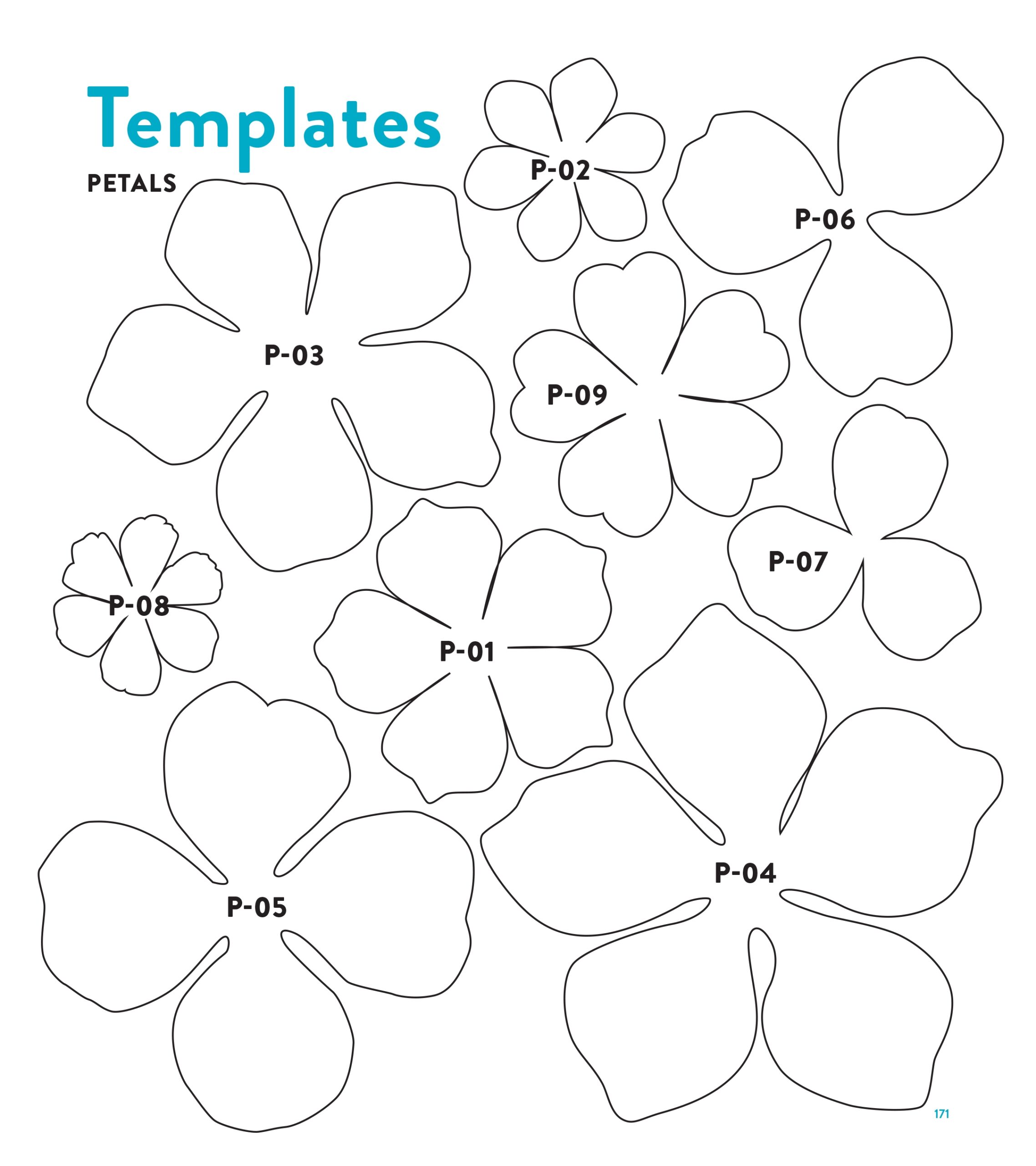 Downloadable Free Printable Paper Flower Templates
