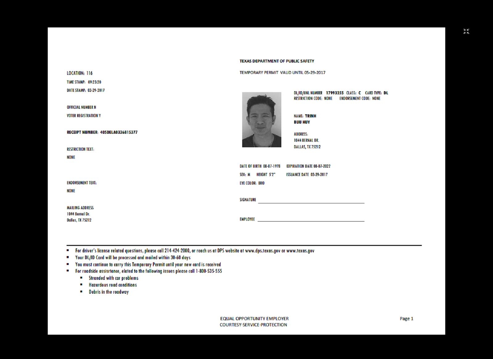 Texas Id Card Template Id Card Template Drivers Permit Card Template