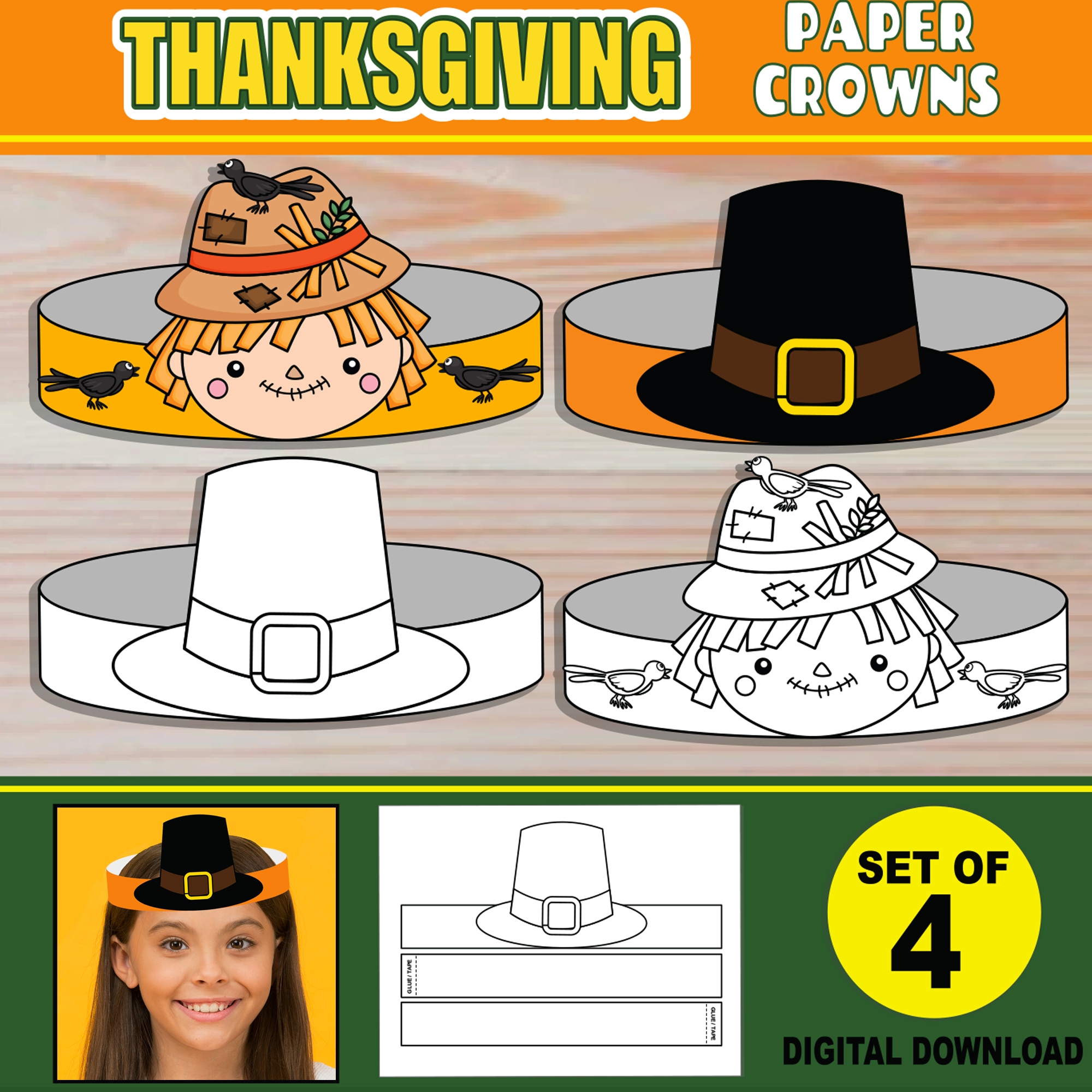 Scarecrow Hat Template Printable