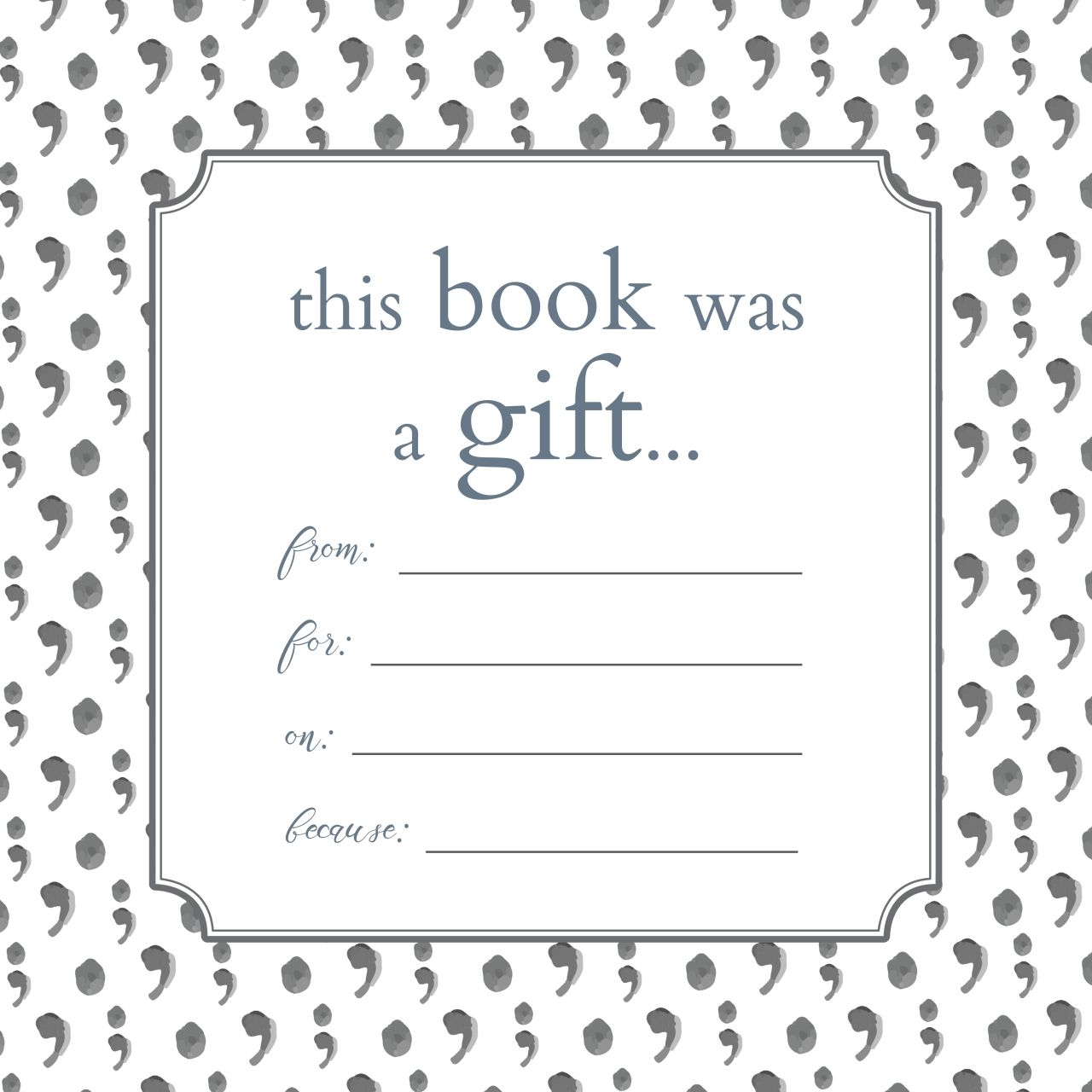 Free Printable Bookplate Template Word