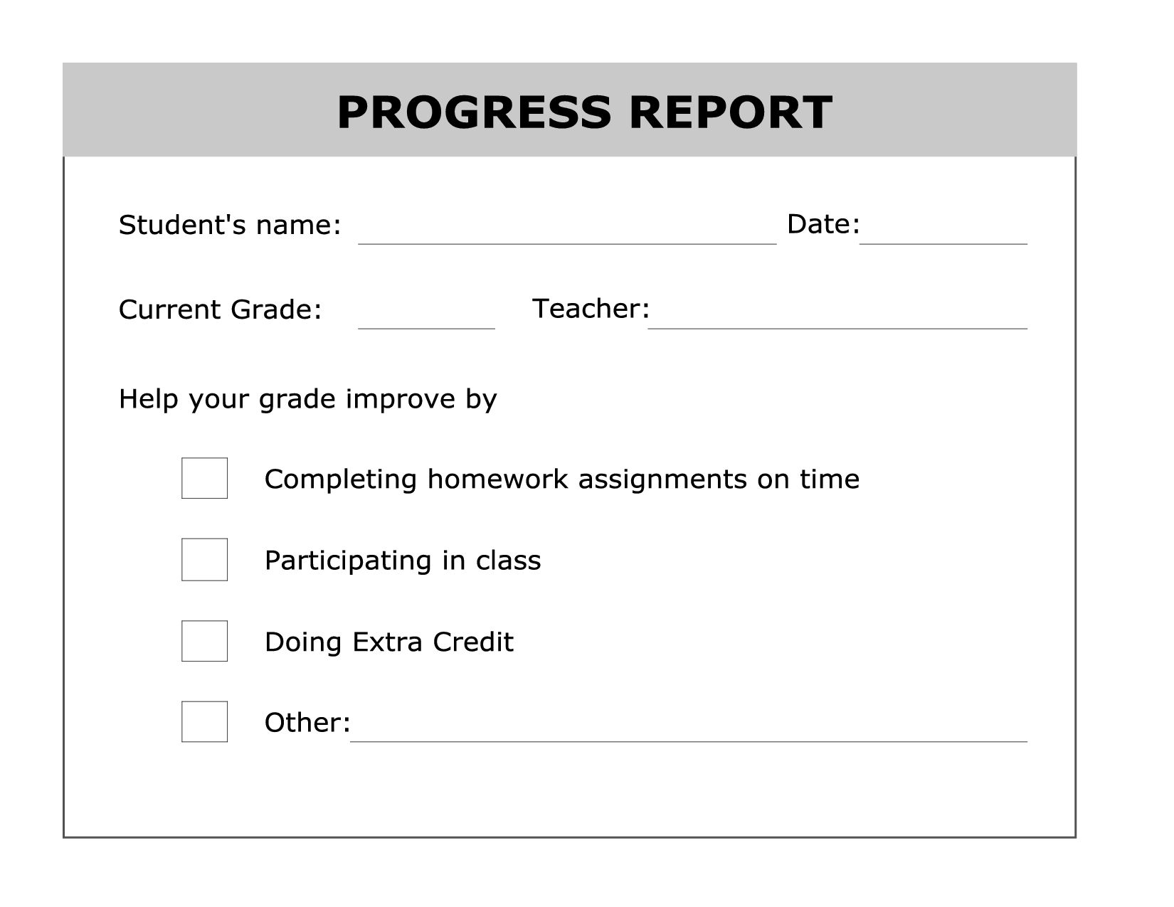 The Fascinating Printable Progress Report Template Good Ideas Progress Regarding School Progress Re Report Card Template School Report Card Progress Report