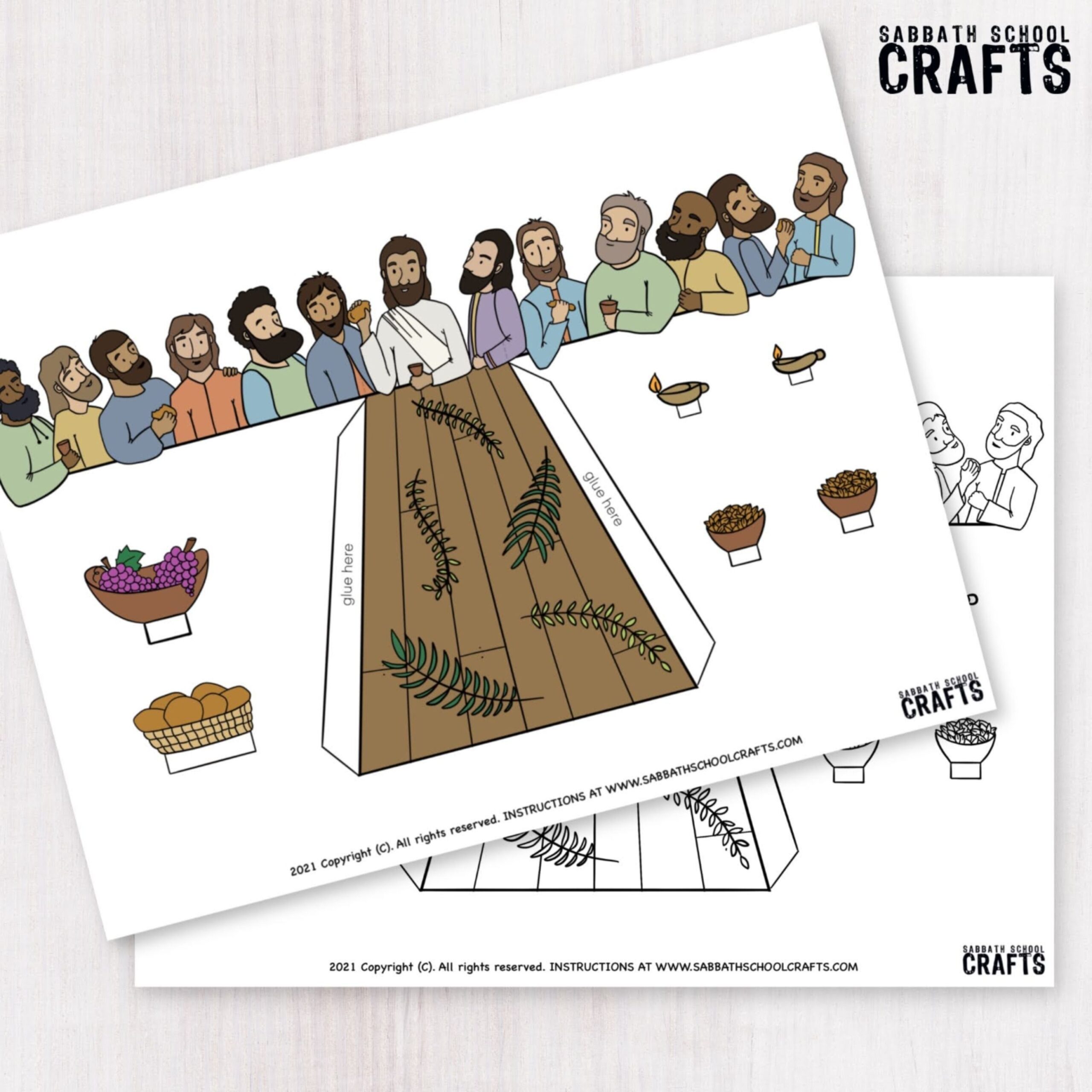 The Last Supper Craft FREE Bible Crafts For Kids Toddler Sunday School Bible Crafts