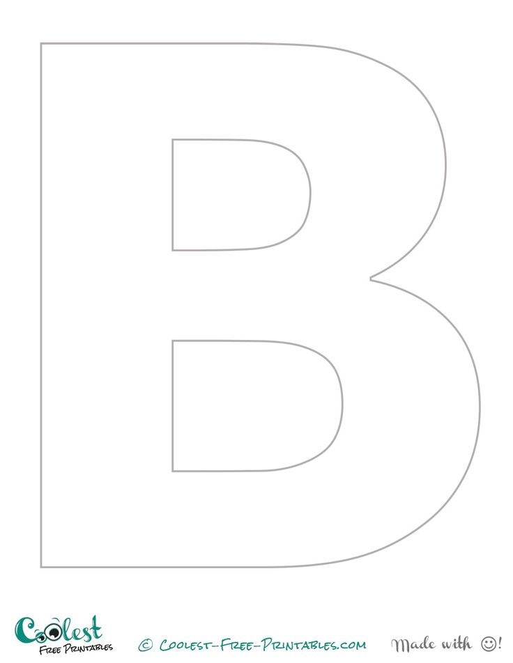 The Letter B Printable Stencil Uppercase Free Stencils Printables Letter Stencils Free Printable Letter Stencils