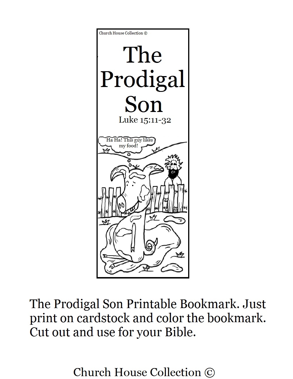 Printable Prodigal Son Craft Template