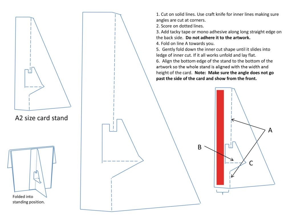 The Terrific Pin ri Bal zs On Photo Stand Diy Easel Paper Picture Intended For Card Stand Template Photo Below Paper Picture Frames Diy Easel Photo Stands