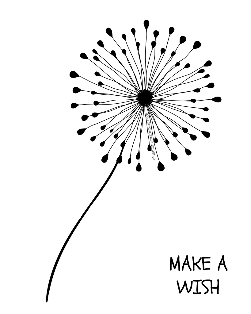 Thumbprint Dandelion Free Printable Template Printable Templates Free