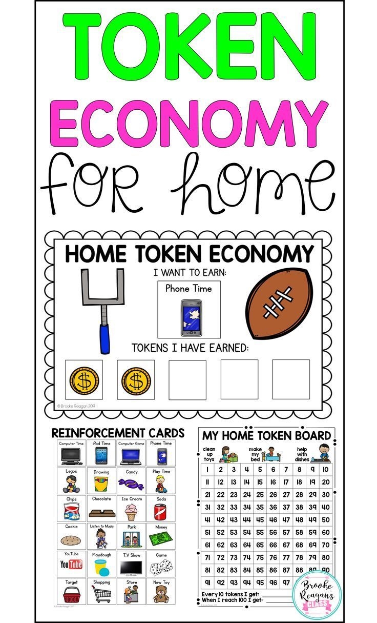 Token Economy For Home Behavior Intervention Token Economy Token Board Behavior Interventions