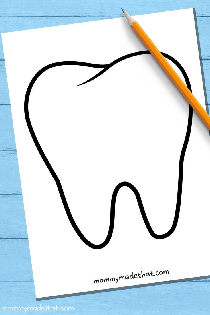 Preschool Printable Tooth Template