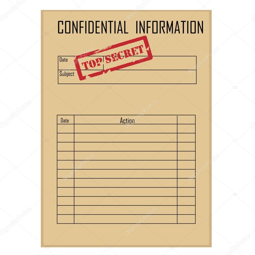 Top Secret File Stock Vector By viktorijareut 74497869