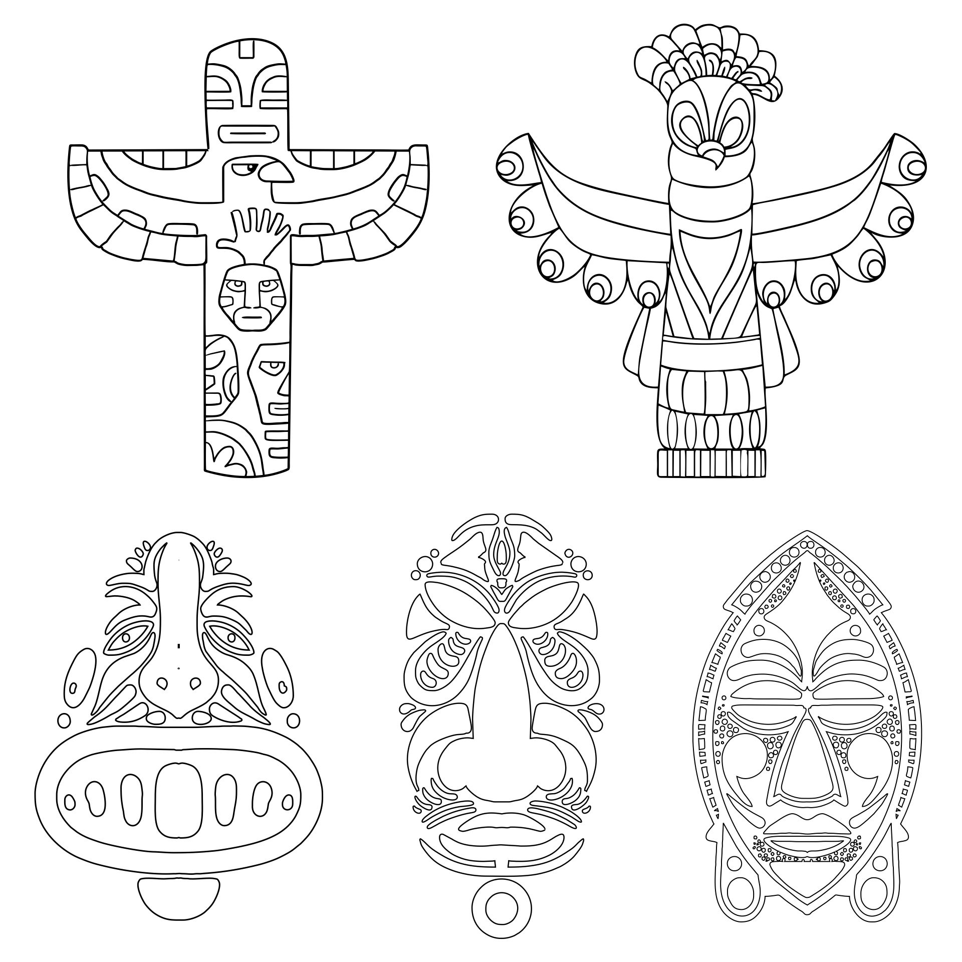 Printable Totem Pole Templates