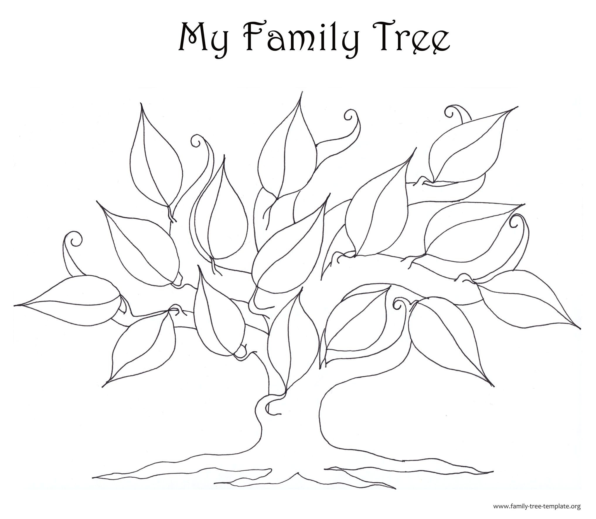 Tree Coloring Page Blank Coloring Pages Kids Printable Coloring Pages