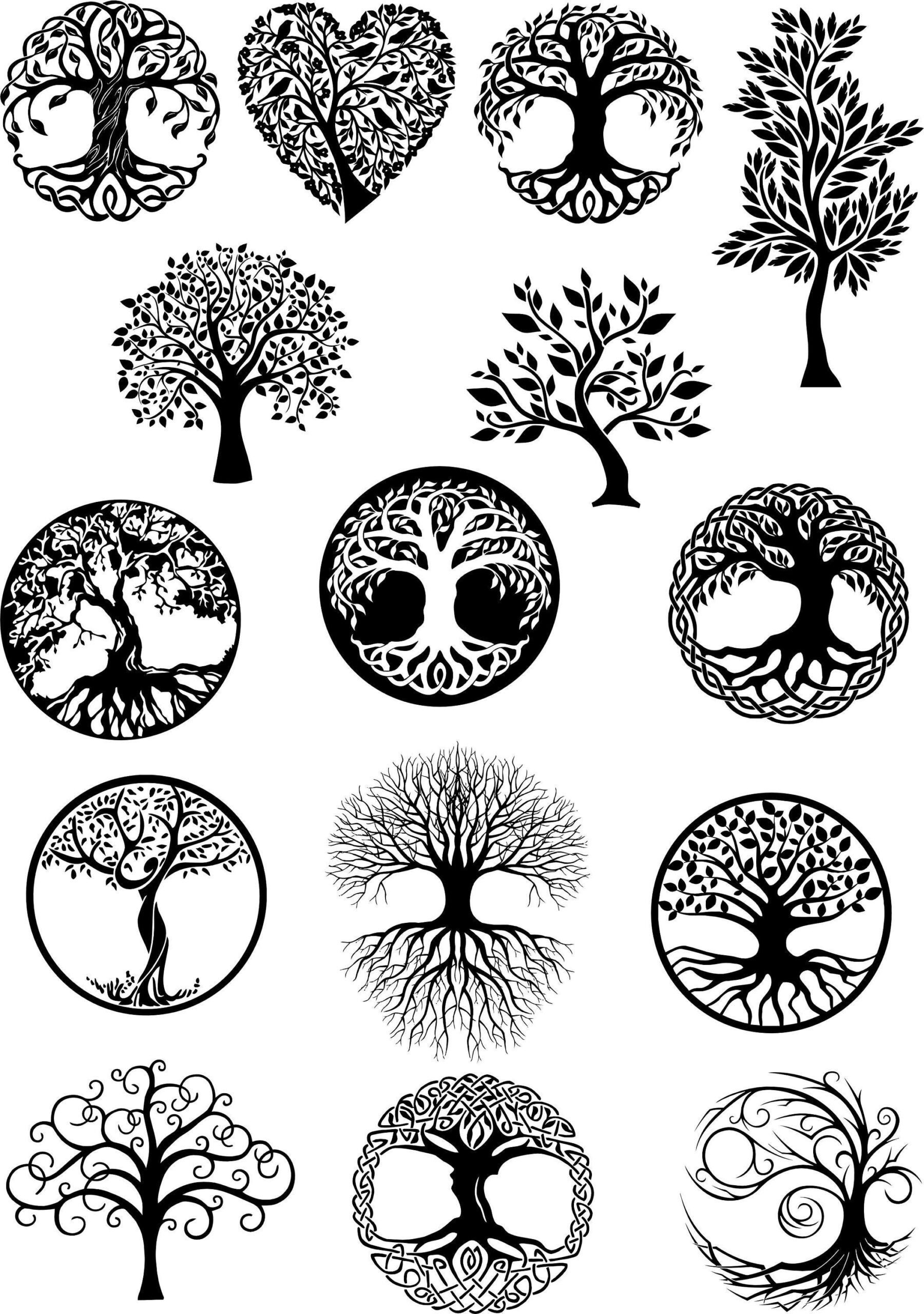 Tree Of Life Template Free Printable Shop On Pinterest