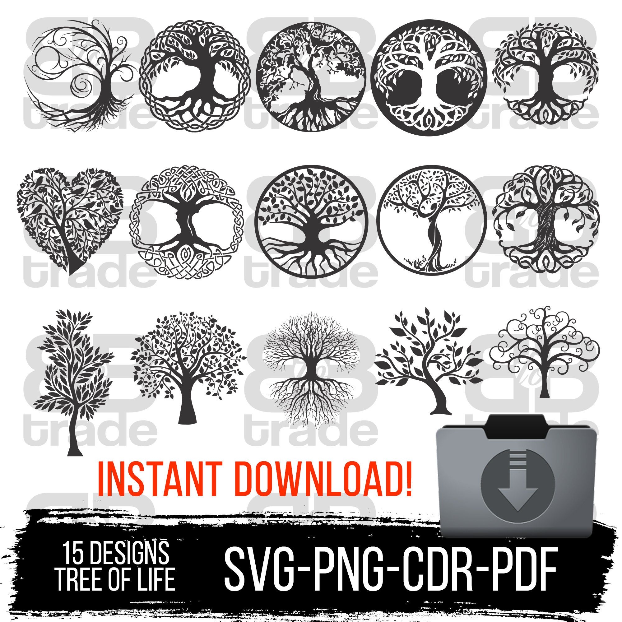 Tree Of Life Template Free Printable Shop On Pinterest