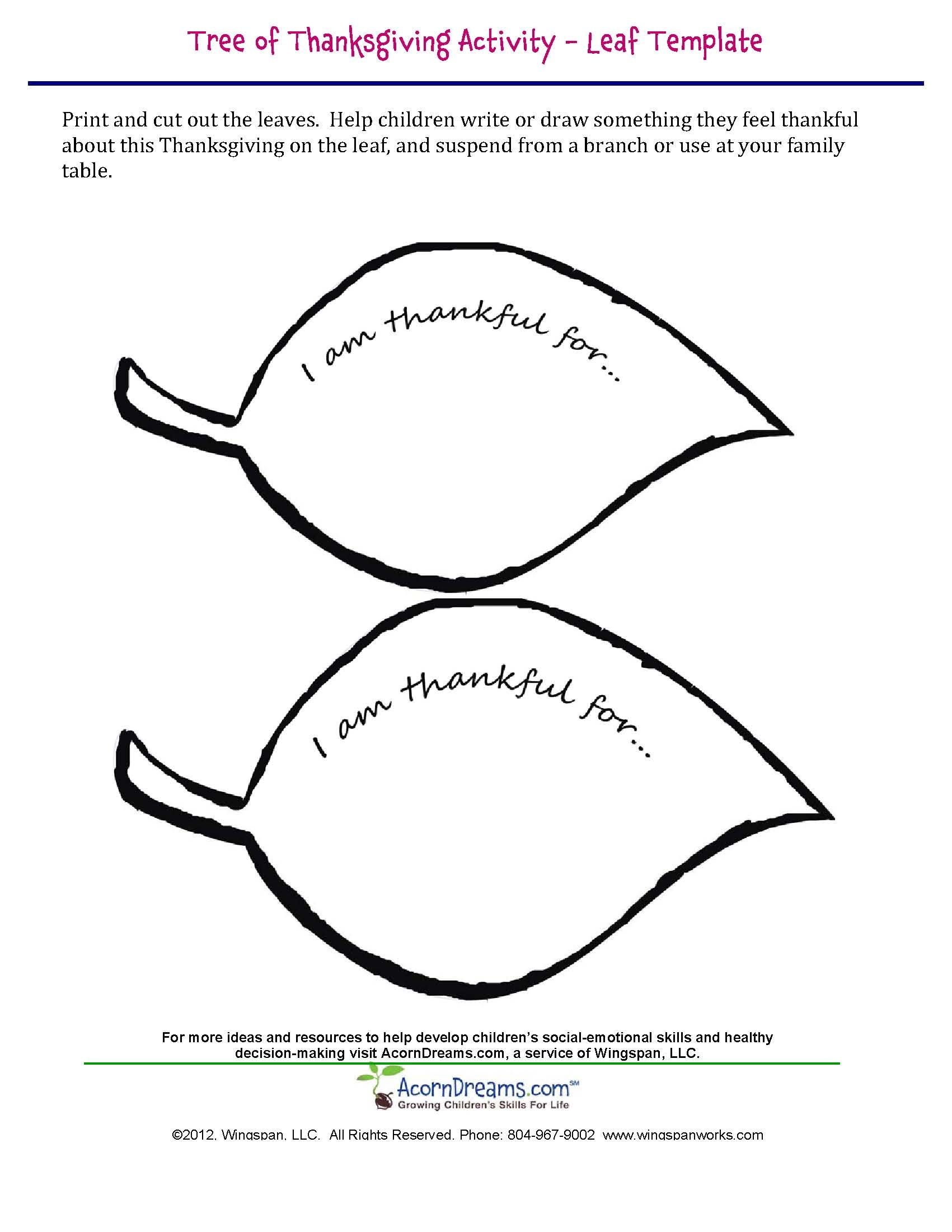 Tree Of Thanksgiving Leaf Template Helping Young Children Focus On What Matters Thanksgiving Preschool Leaf Template Thanksgiving Activities