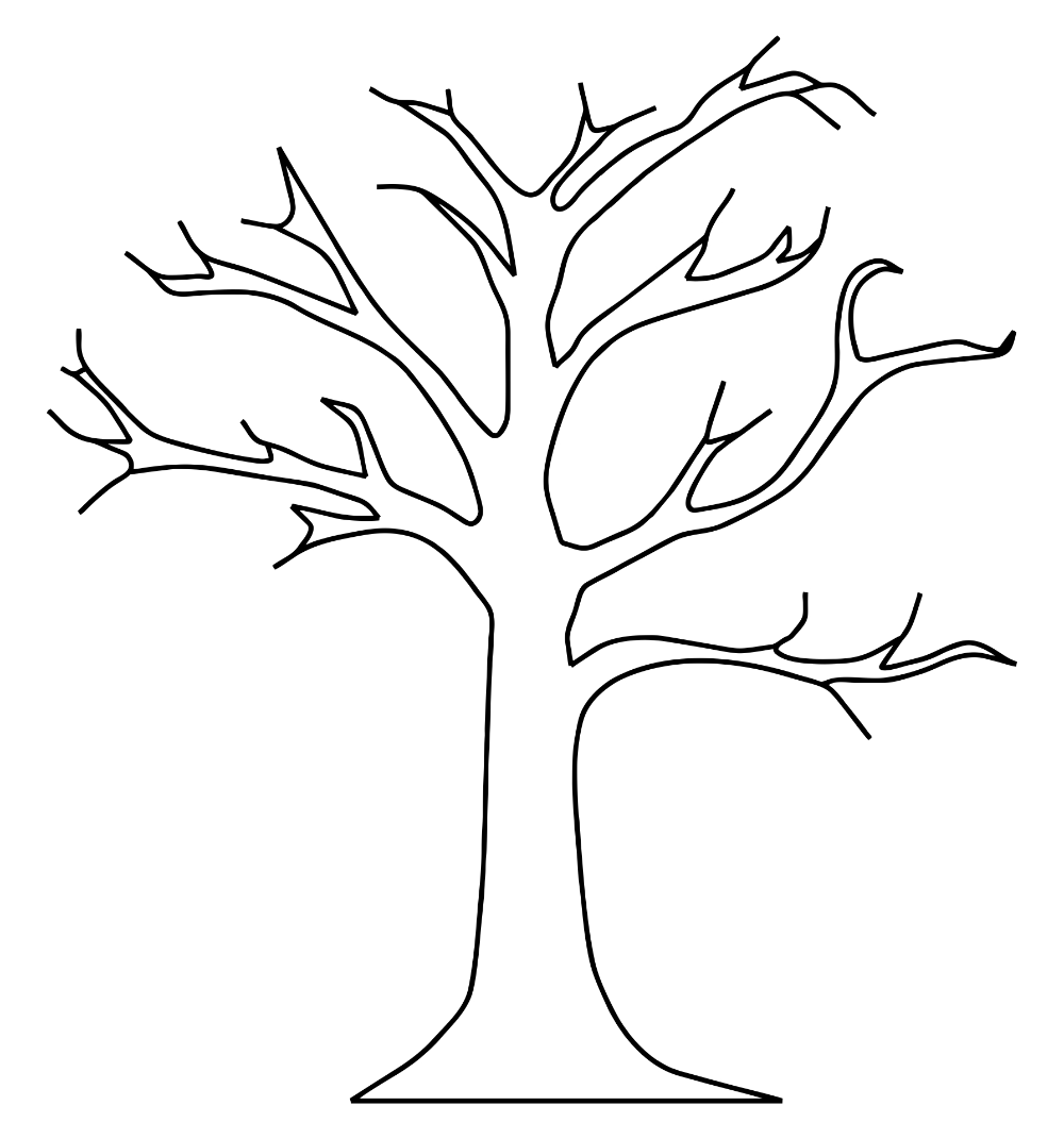 Free Printable Tree Trunk Template