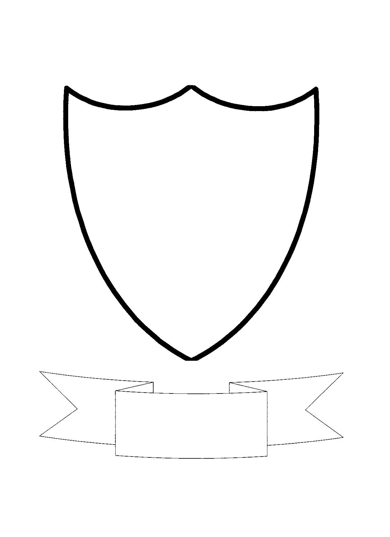 Troop Crest Printable Family Crest Template Shield Template Template Printable