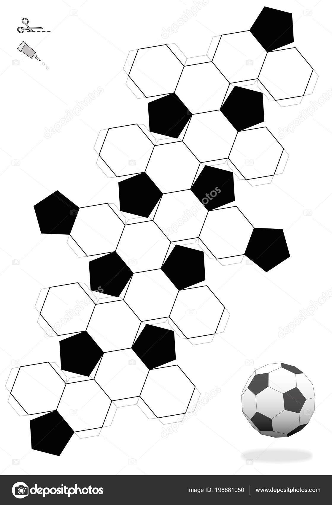 Printable Soccer Ball Pattern Template