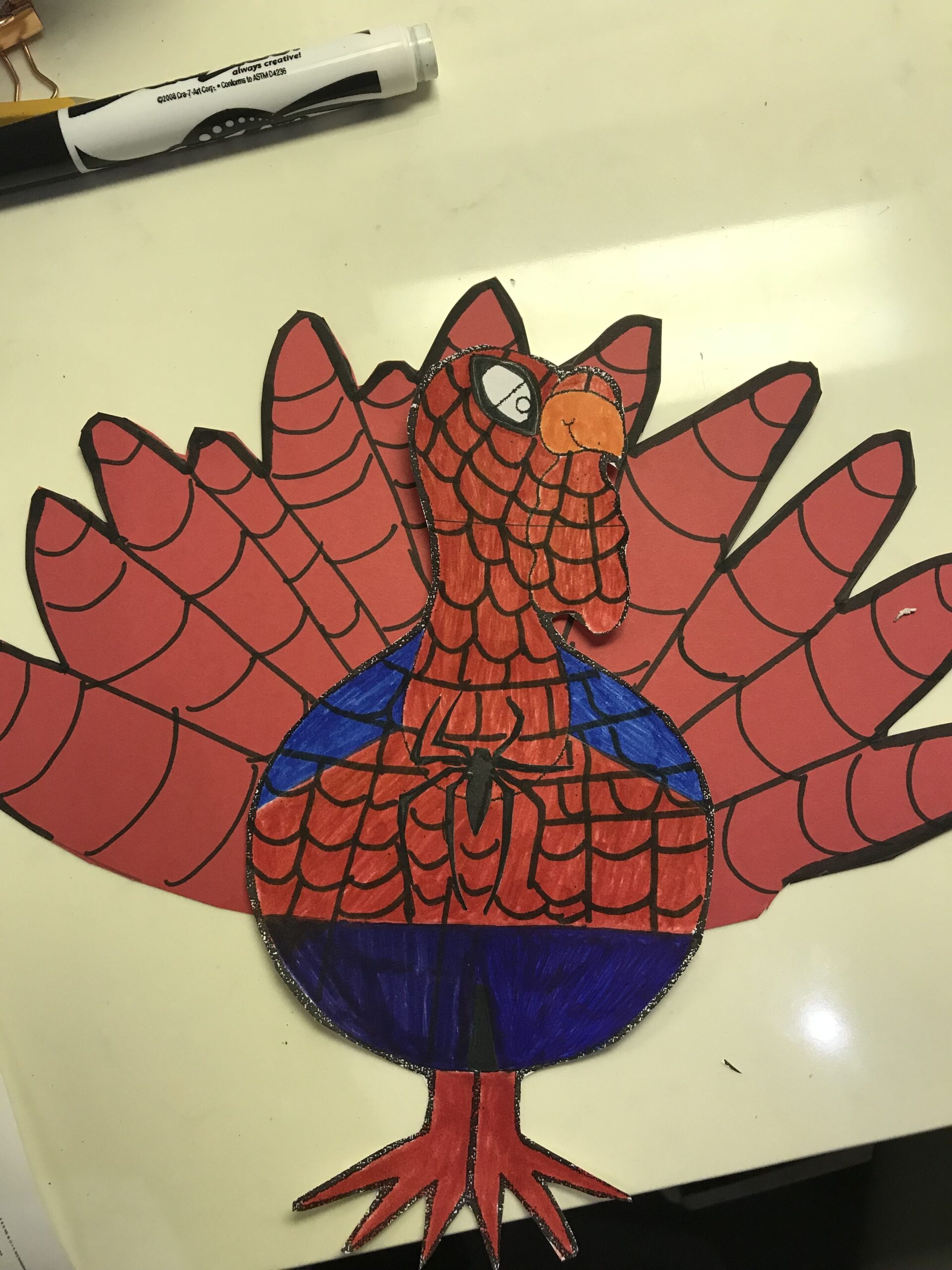 Disguise Template Printable Spiderman Turkey Disguise