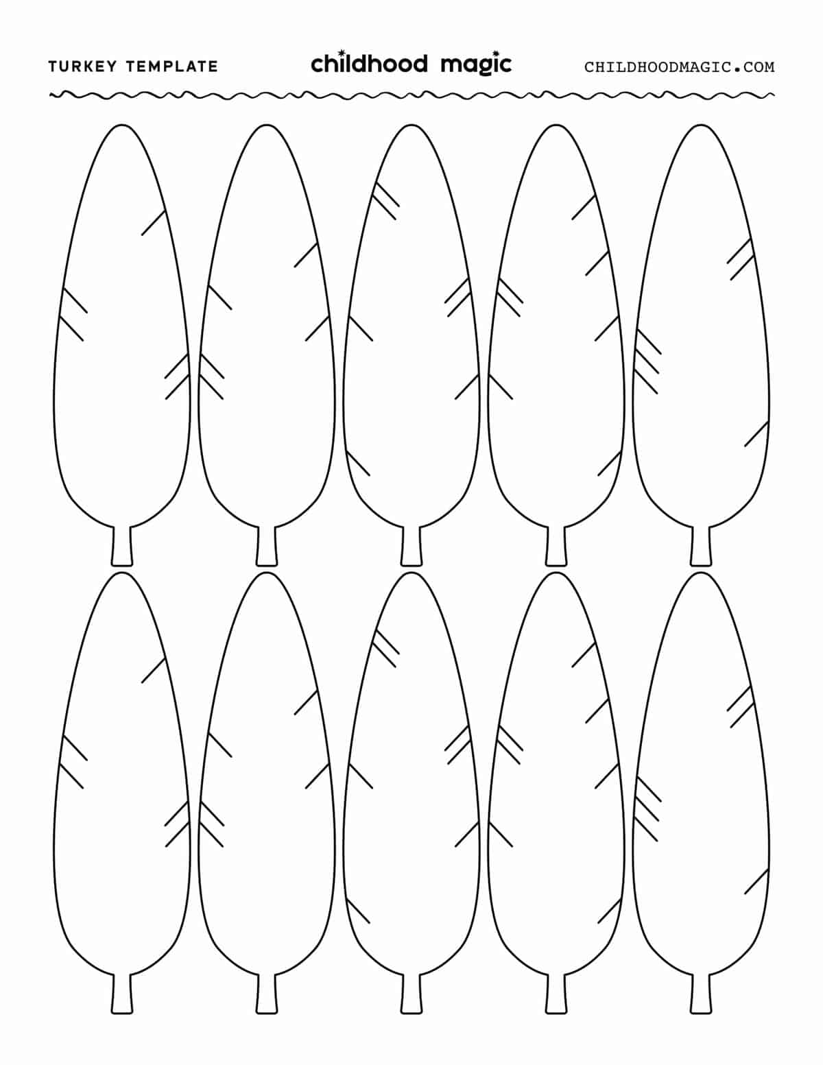 Feather Template Printable Free