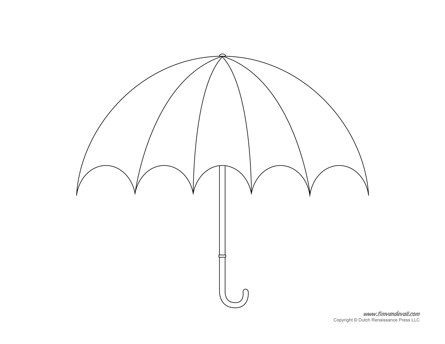 Umbrella Template Printables Umbrella Decorations Tim s Printables