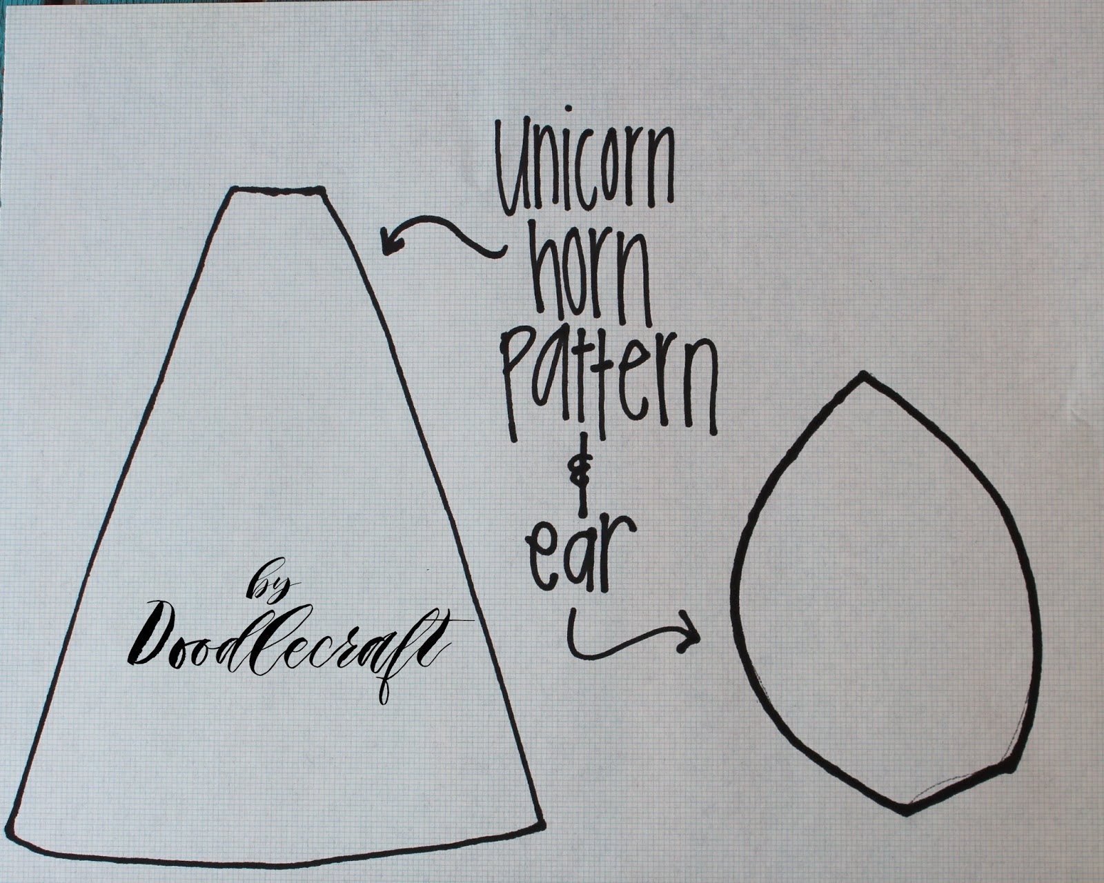 Free Printable Unicorn Horn And Ears Template
