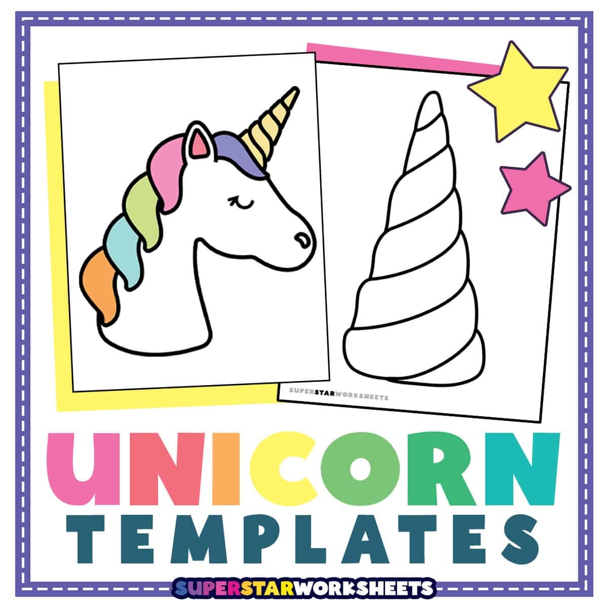 Unicorn Template Free Printable